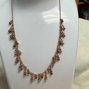 Rachel Roy Rose Gold-Tone Multicolor Crystal Choker Necklace - Pink 2 for $15